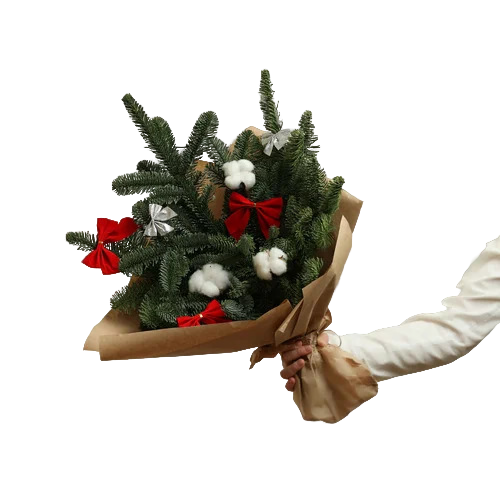 Букет цветов "Новогодний букет Елочка"